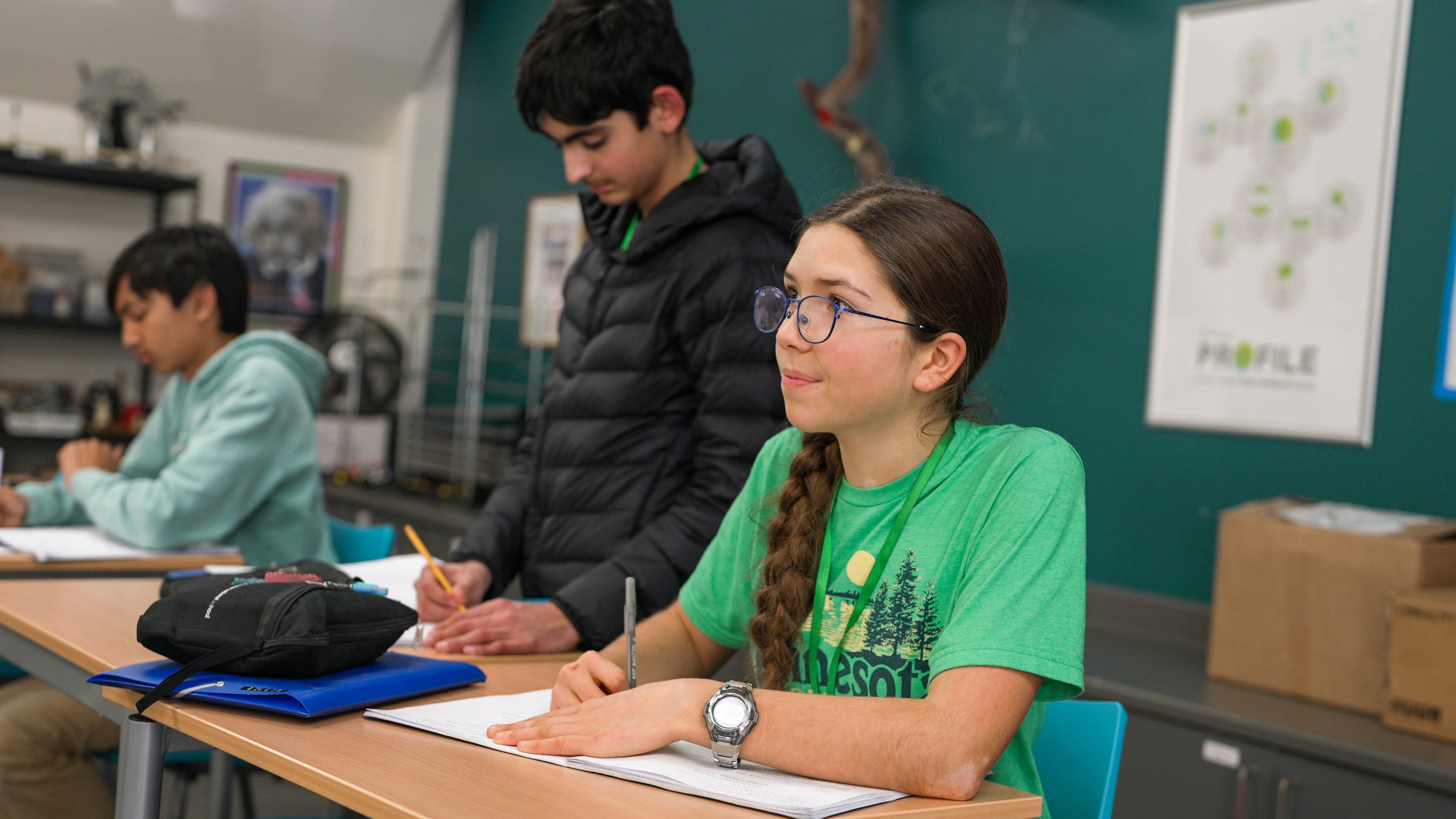 9th Grade Advanced Math Class with Clo-54