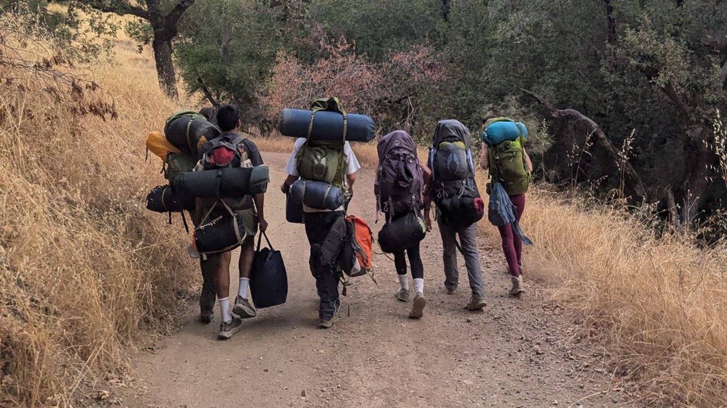 Student on a hike during their DoE prep trip