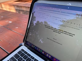 A look at the title screen of one of the DP students Extended Essays