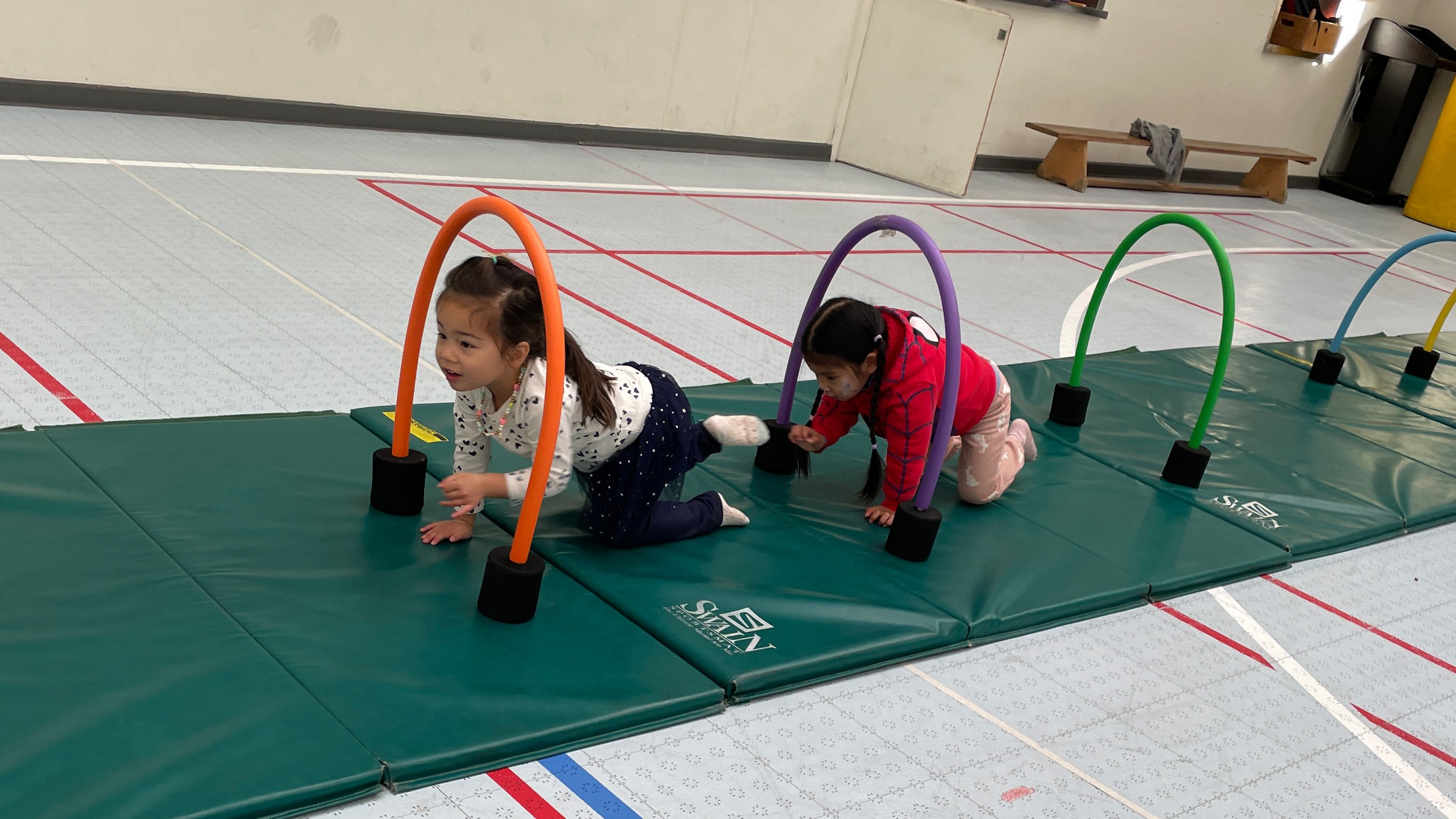 Early Years students discover movement skills through play.