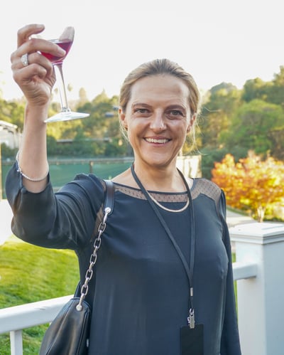 Head of School Barbara Greiner, cheers!