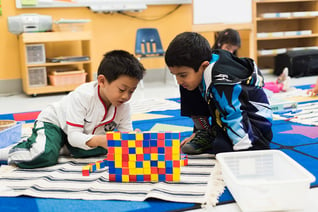 Children playing with toys