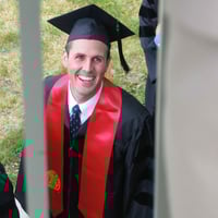 RJ Burnell graduating from university.