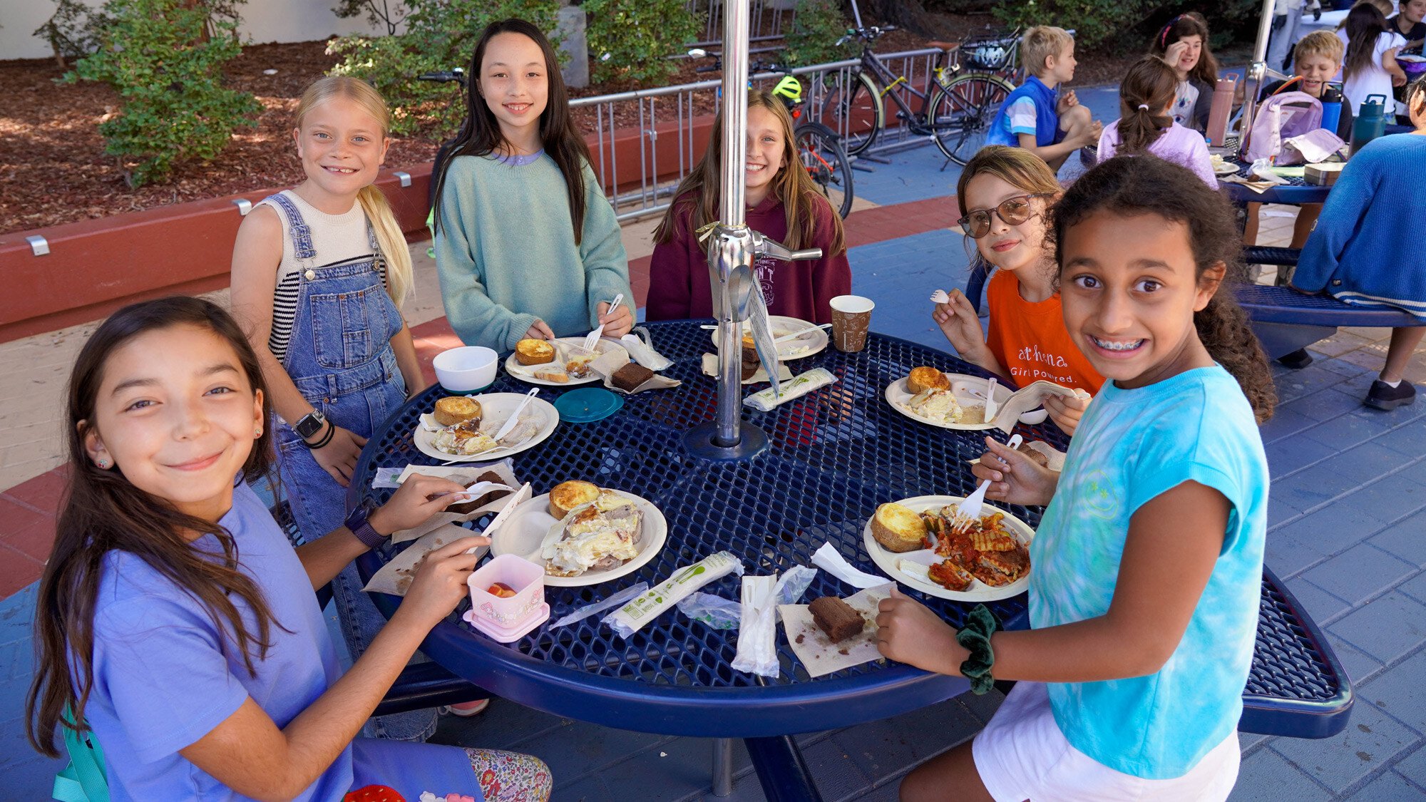 Students enjoying their Taste Day meal