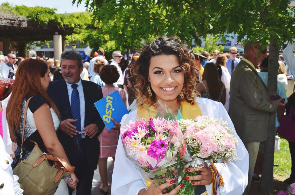 Alex Lyzwa at her high school graduation.